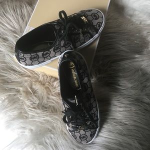 Brand New Michael Kors Black logo Tennis shoes